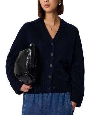 Whistles Cotton Pocket Detail Cardigan