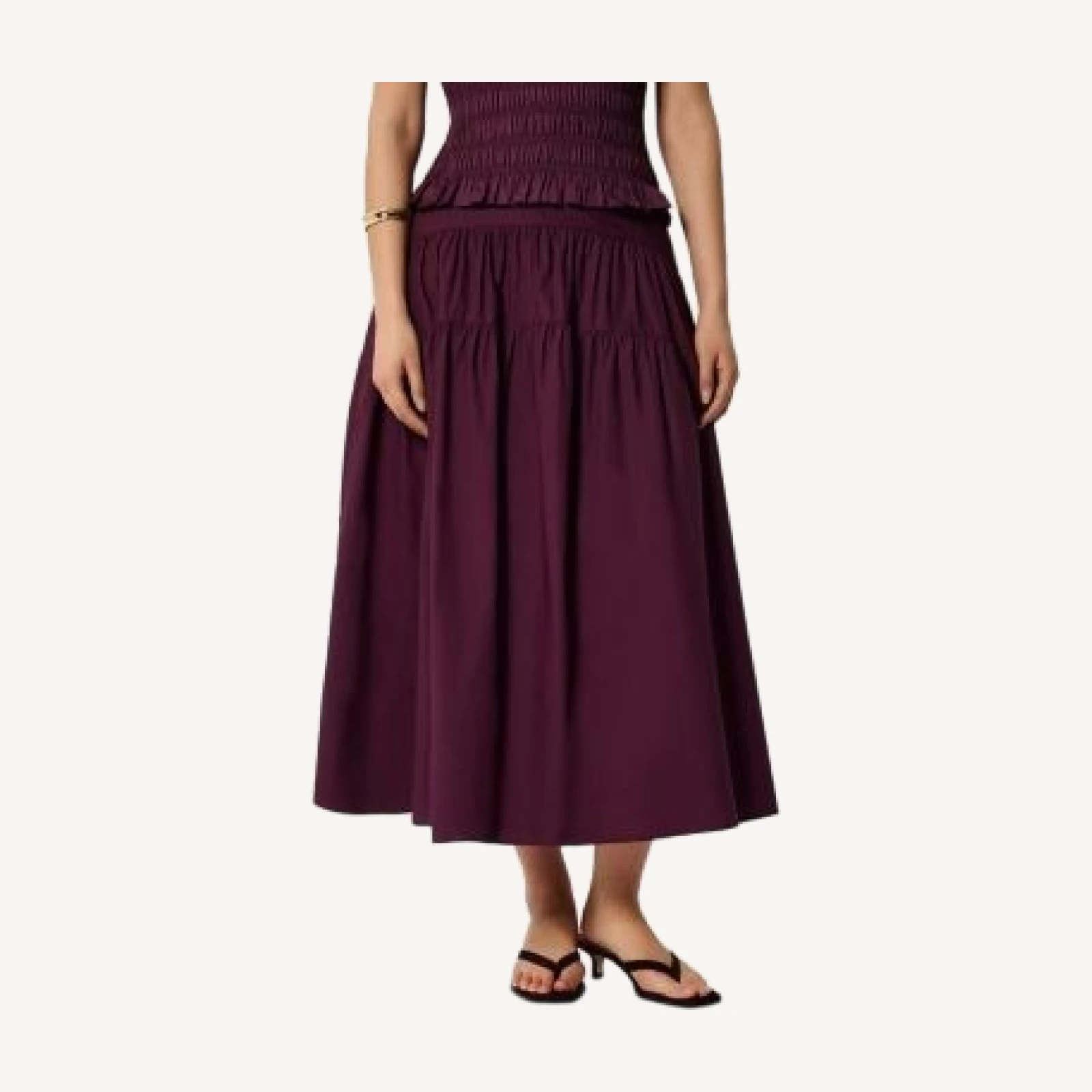 Whistles Tiered Hem Skirt