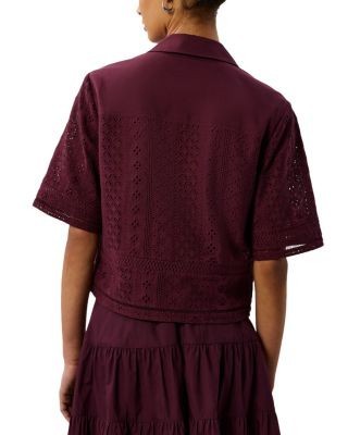 Whistles Broderie Cotton Shirt