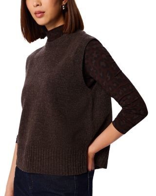 Whistles Leopard Print Fitted Jersey Top