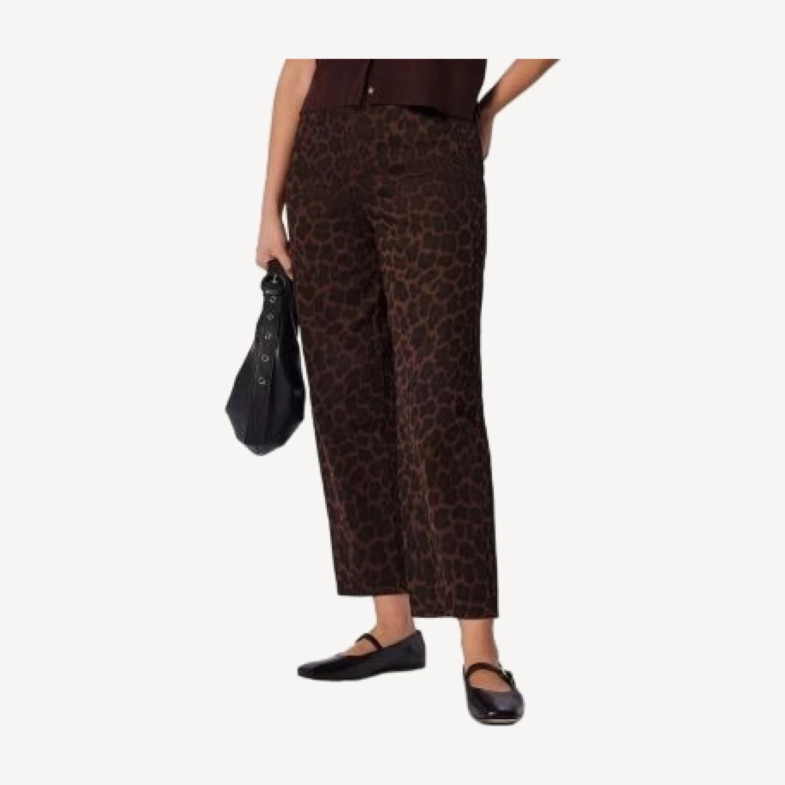 Whistles Barrel Jeans in Leopard Print