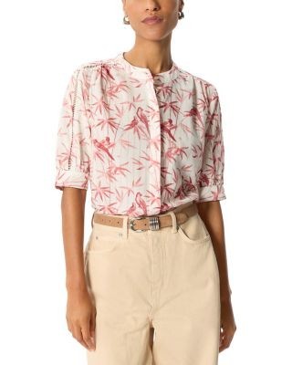Whistles Tropical Bird Textured Shirt