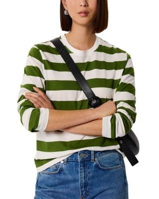 Whistles Striped Long Sleeve Tee