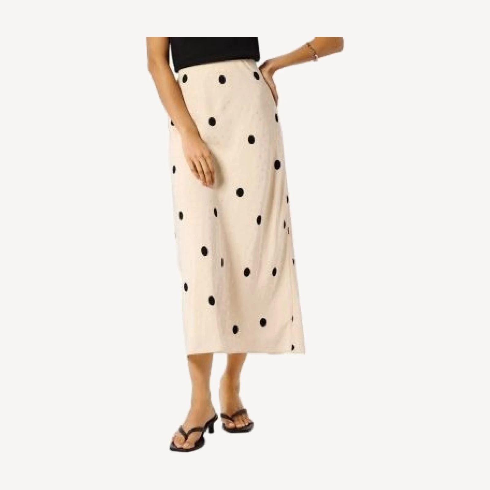 Whistles Jacquard Spots Midi Skirt