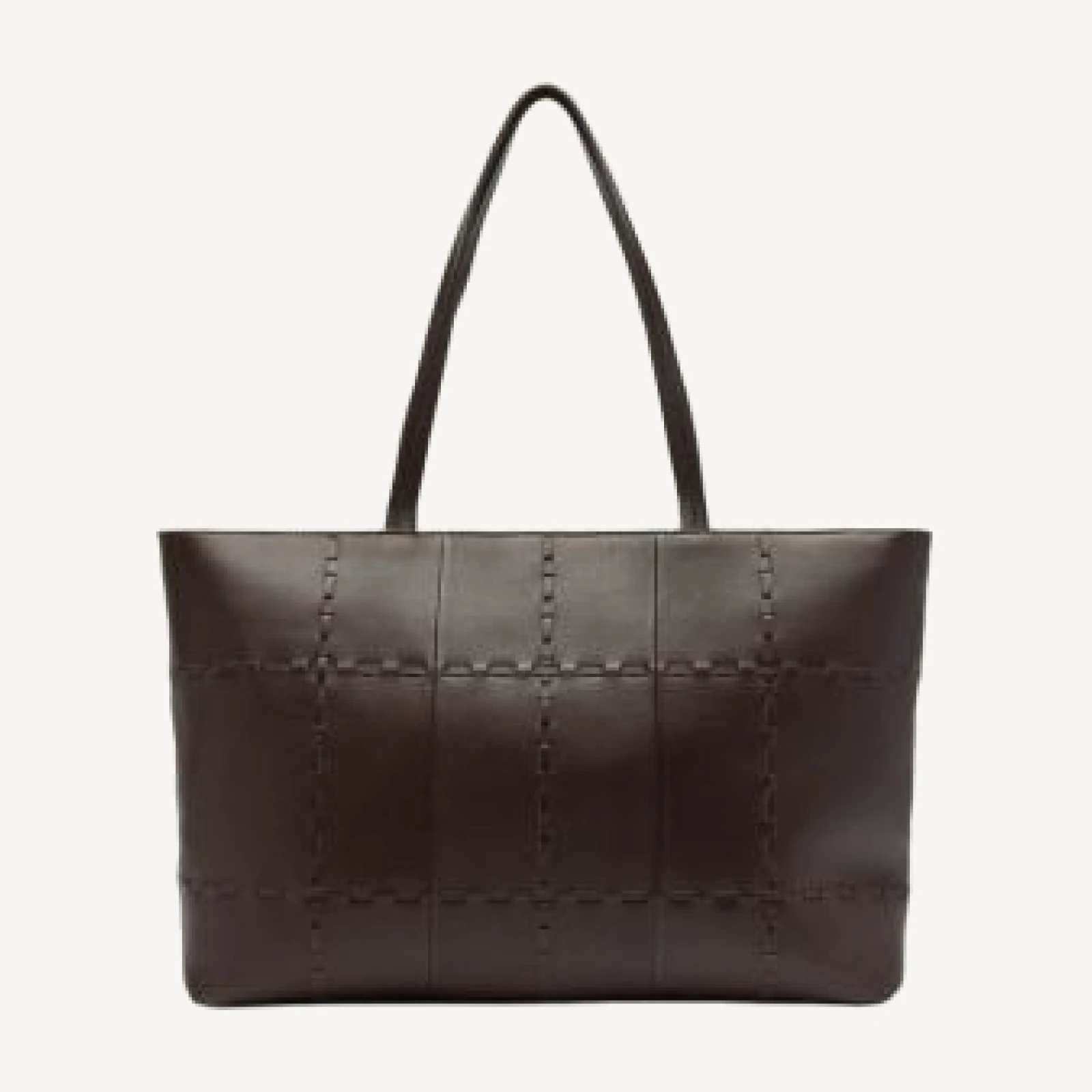 Whistles Whipstitch Large Leather Tote