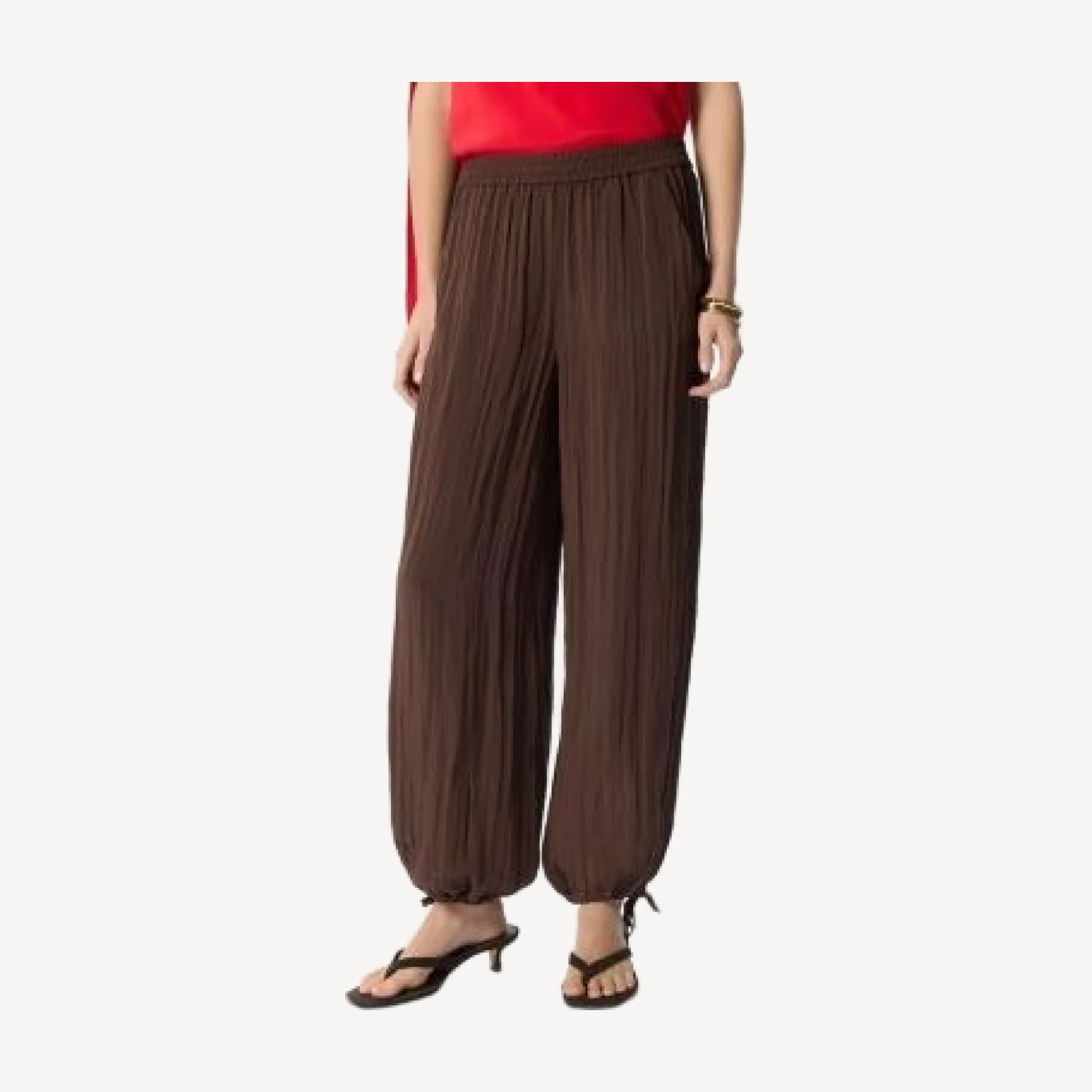 Whistles Relaxed Tie Hem Trousers
