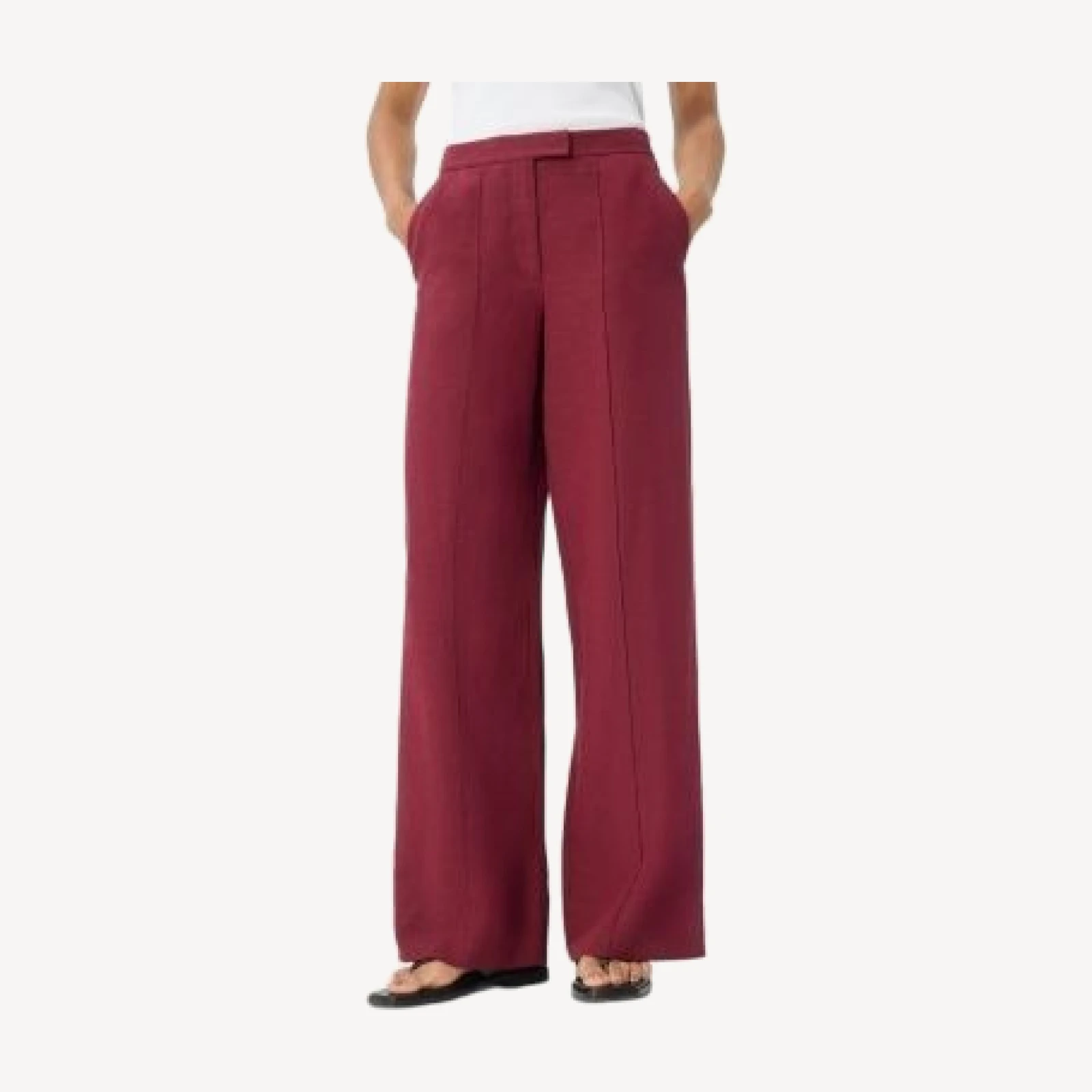 Whistles Petite Full Length Pintuck Trousers