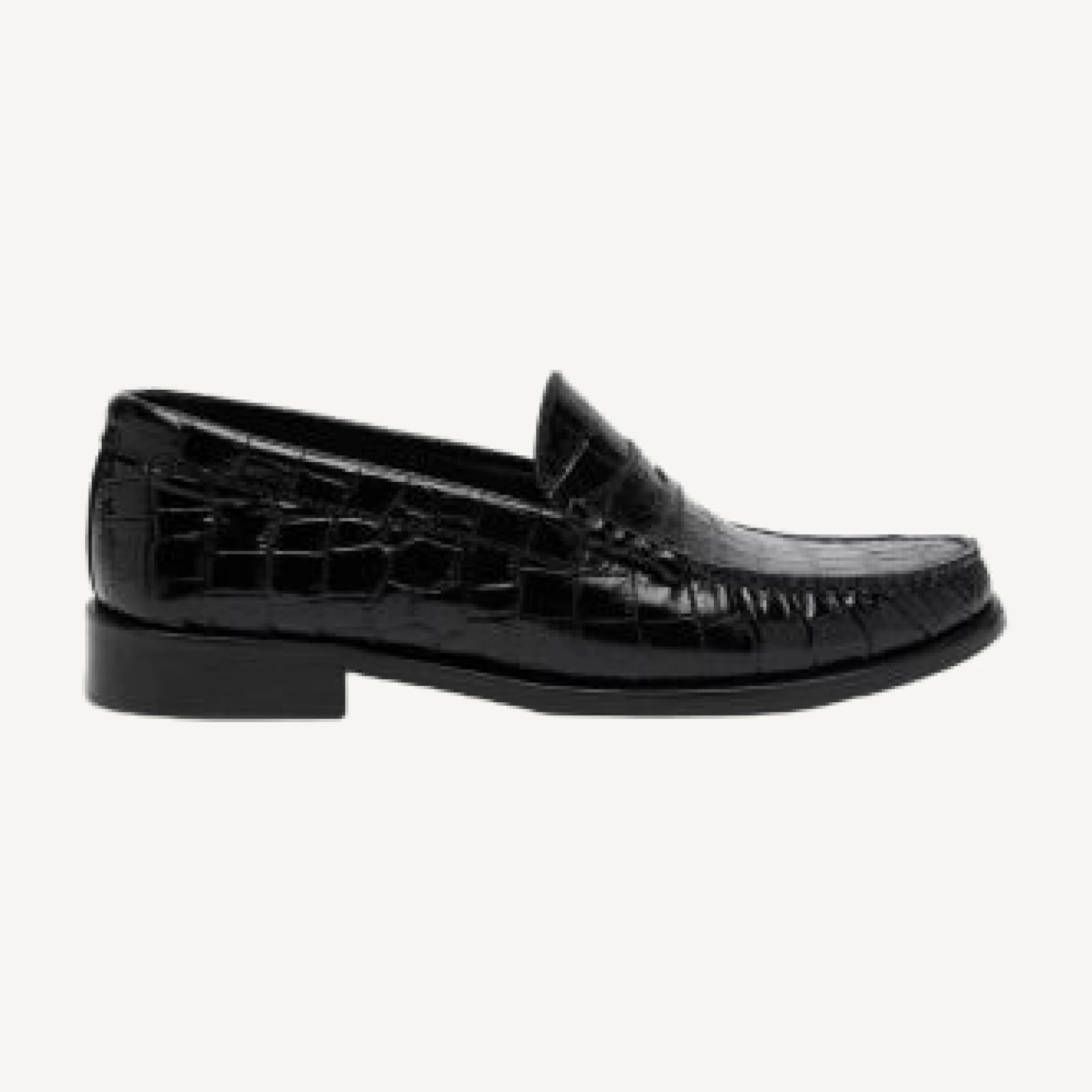 Whistles Women's Manny Croco Embossed Leather Loafers