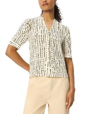 Whistles Puffed Sleeve Blouse