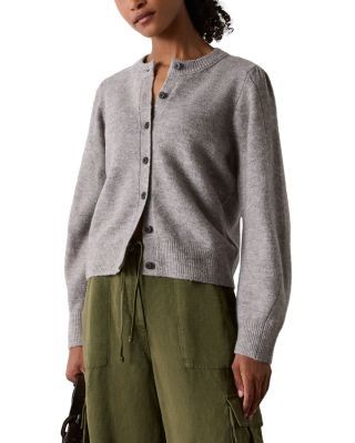 Whistles Lantern Sleeve Crewneck Cardigan