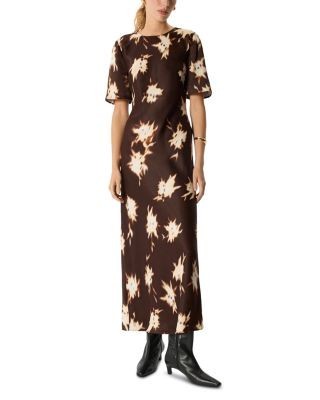 Whistles Short Sleeve Midi Dress