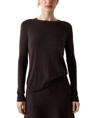 Whistles Annie Sparkle Crewneck Sweater