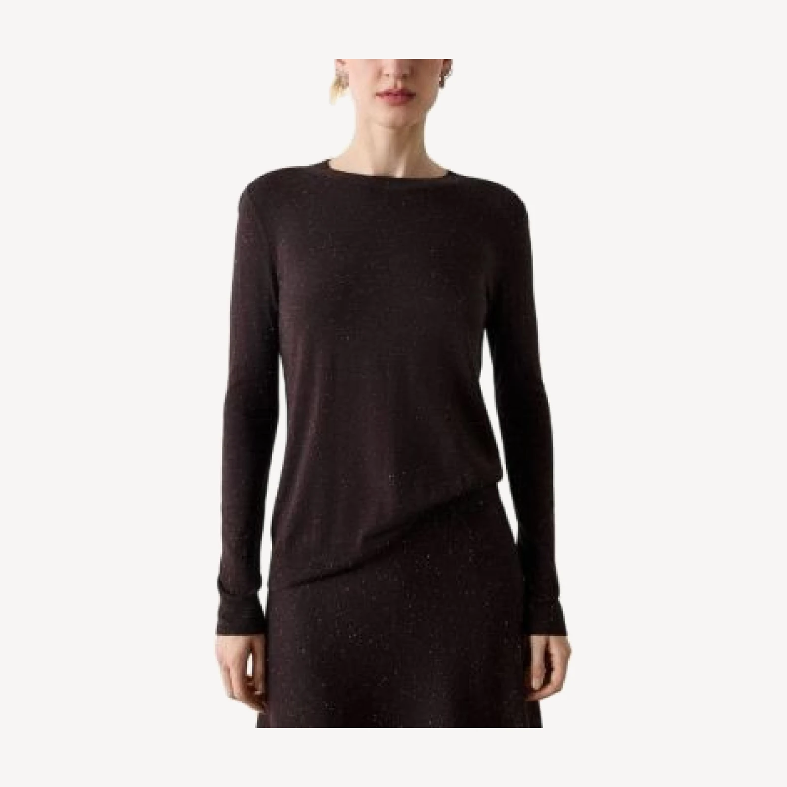 Whistles Annie Sparkle Crewneck Sweater