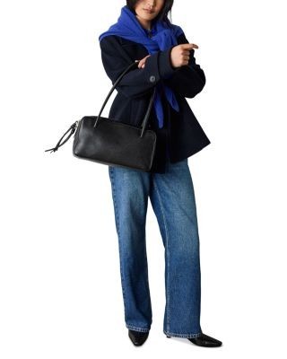 Whistles Double Breasted Wool Blend Peacoat