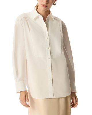 Whistles Cotton Bib Detail Shirt