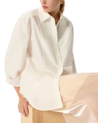Whistles Cotton Bib Detail Shirt
