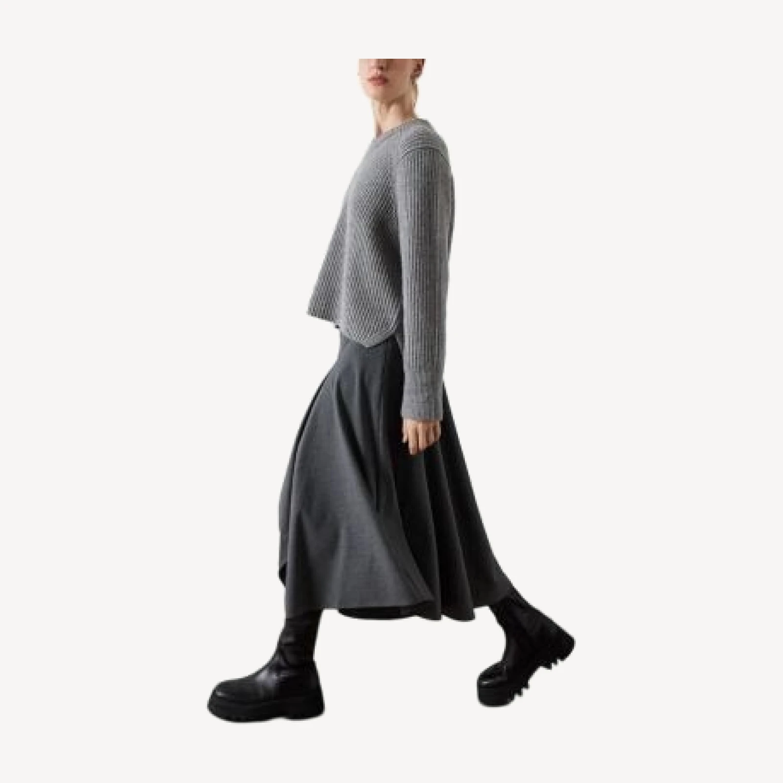 Whistles Draped Asymmetric Midi Skirt