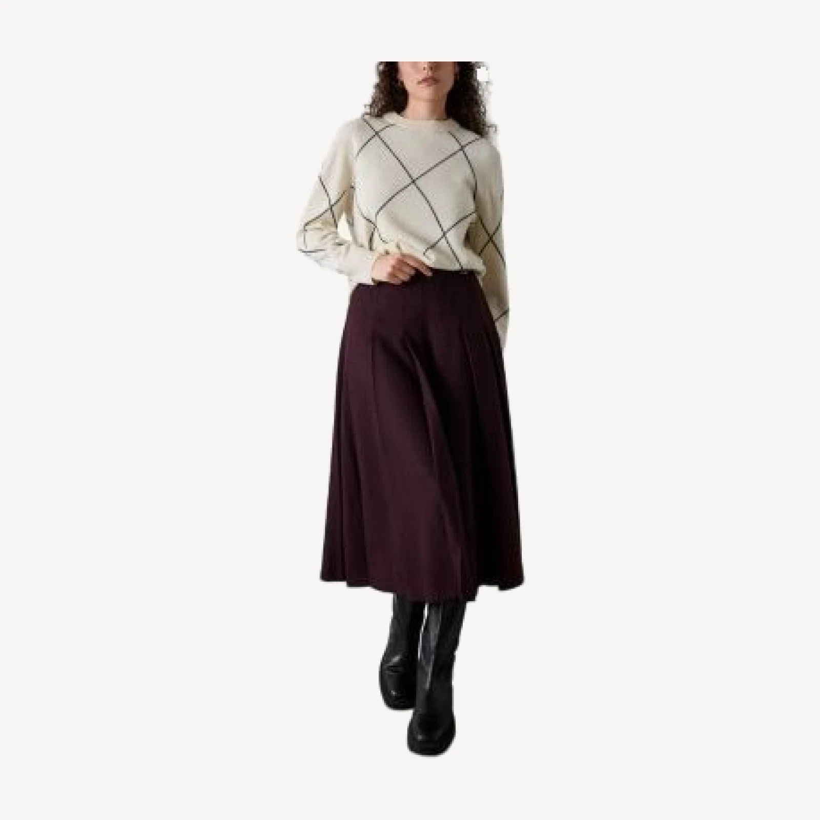 Whistles Pleated Kilt Midi Skirt