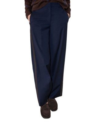 Whistles Side Stripe Straight Pants