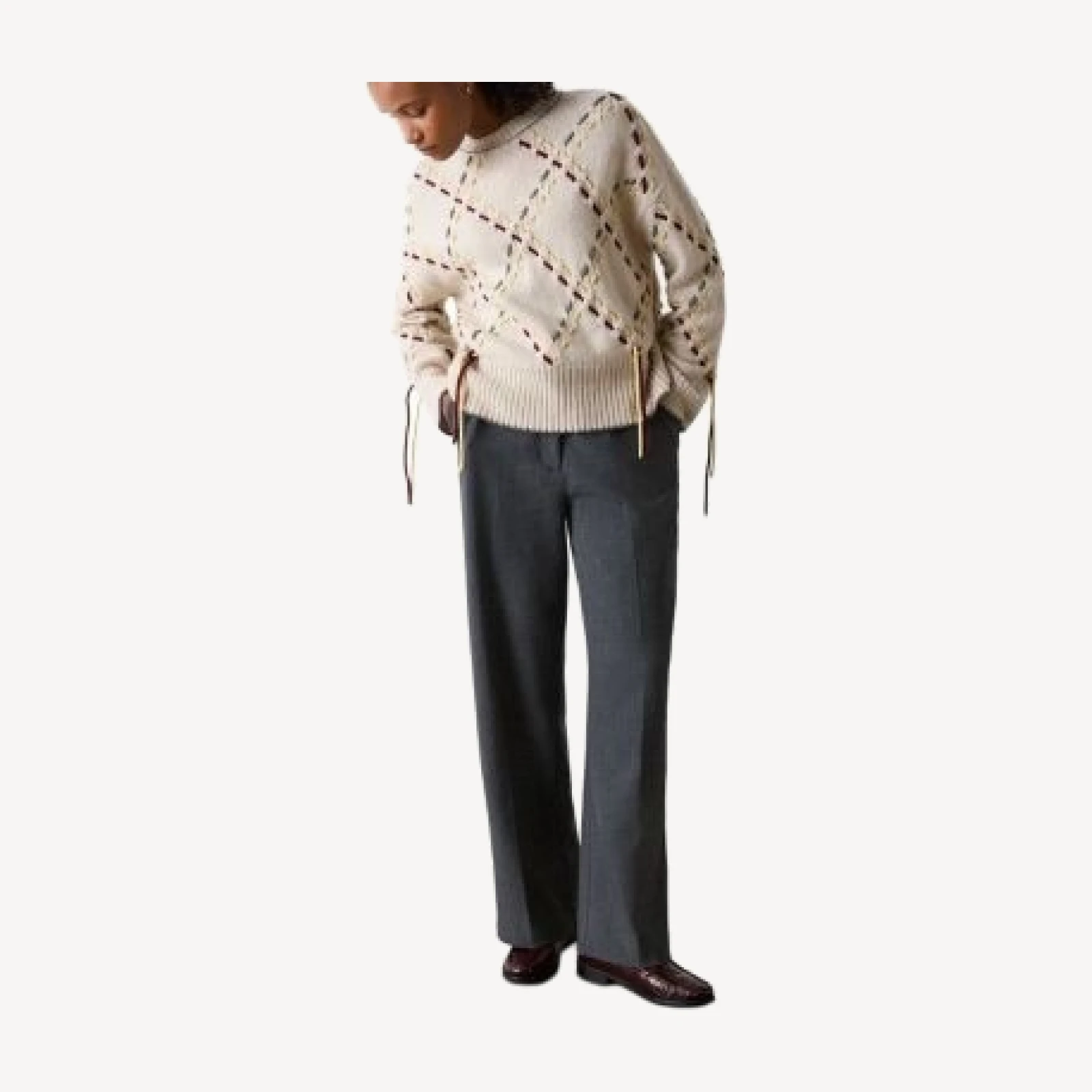 Whistles High Rise Straight Leg Pants