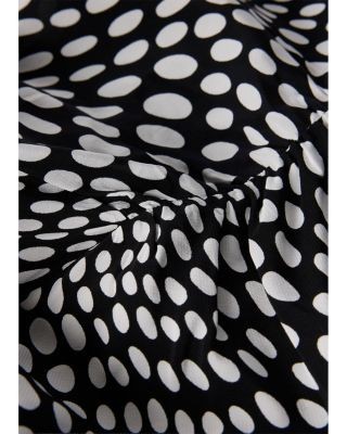 Whistles Printed V Neck Midi Dress