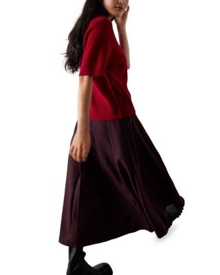 Whistles Knitted Wool Round Neck Tee