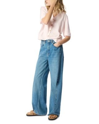 Whistles Ella Button Front Tee