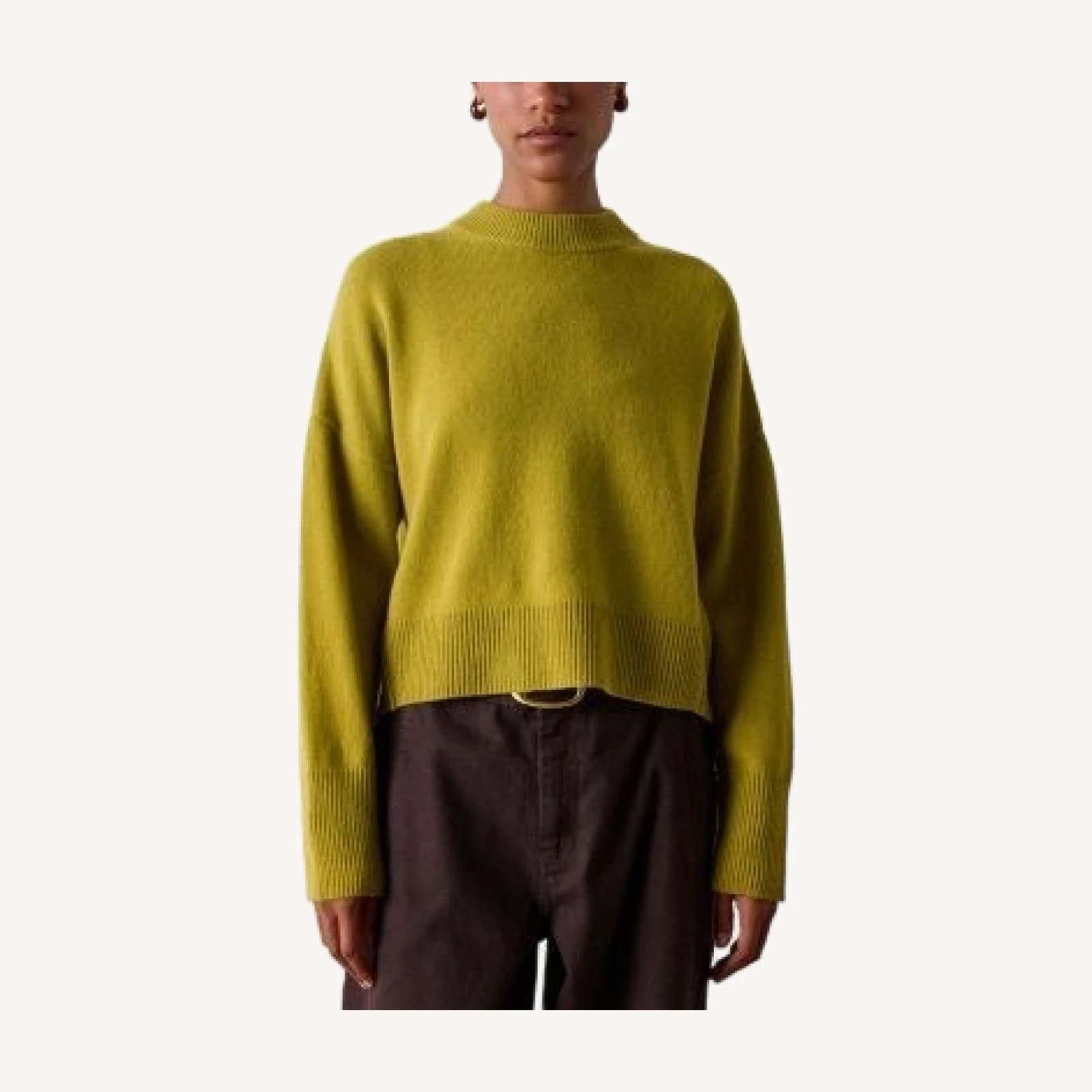 Whistles Wool Seam Detail Crewneck Sweater
