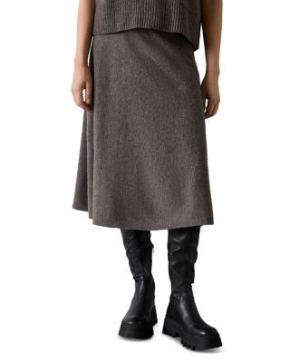 Whistles Wool Midi Skirt