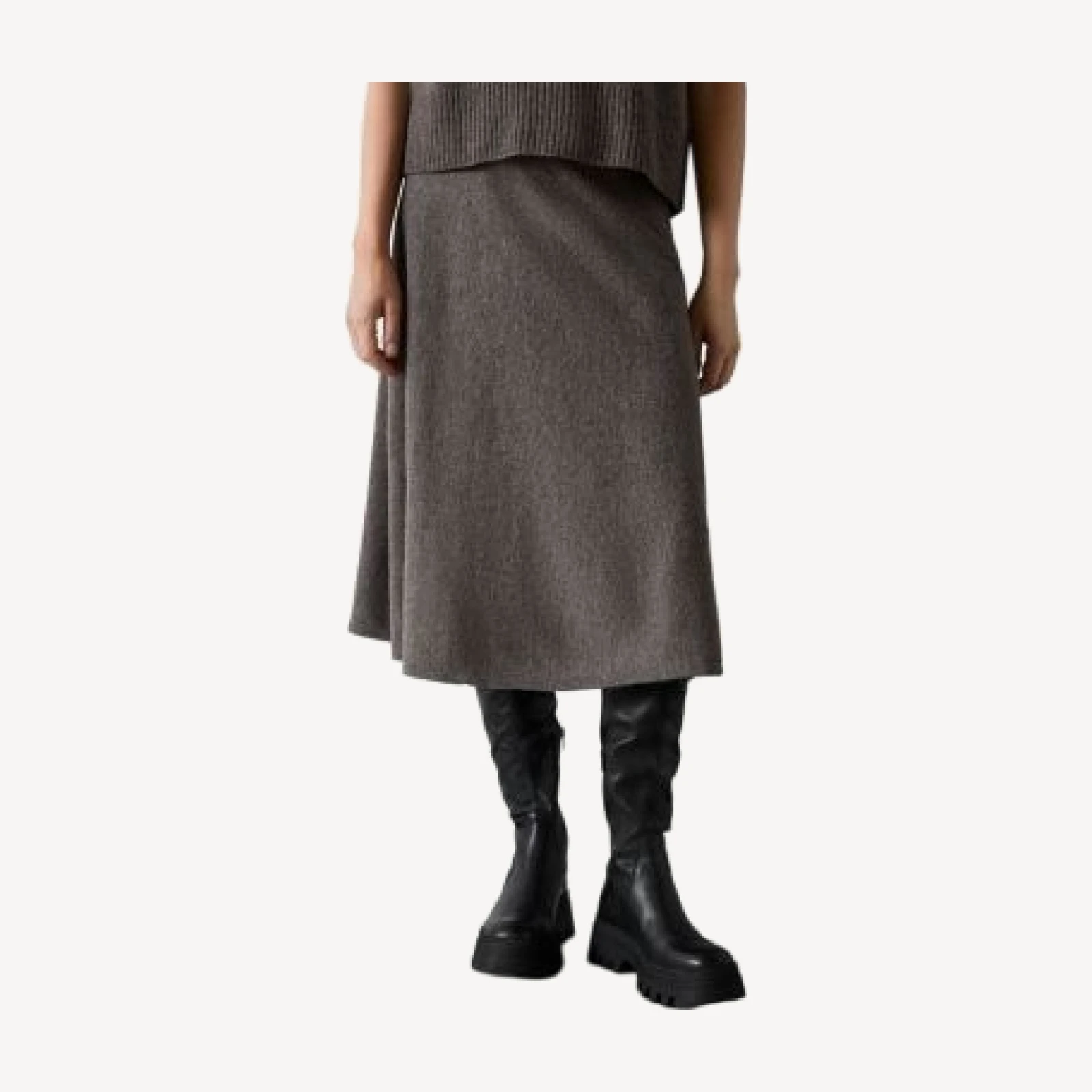 Whistles Wool Midi Skirt