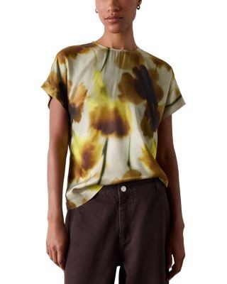 Whistles Printed Short Sleeve Blouse