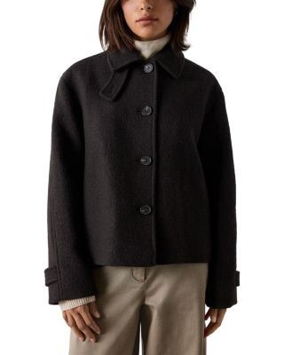 Whistles Wool Blend Short Coat