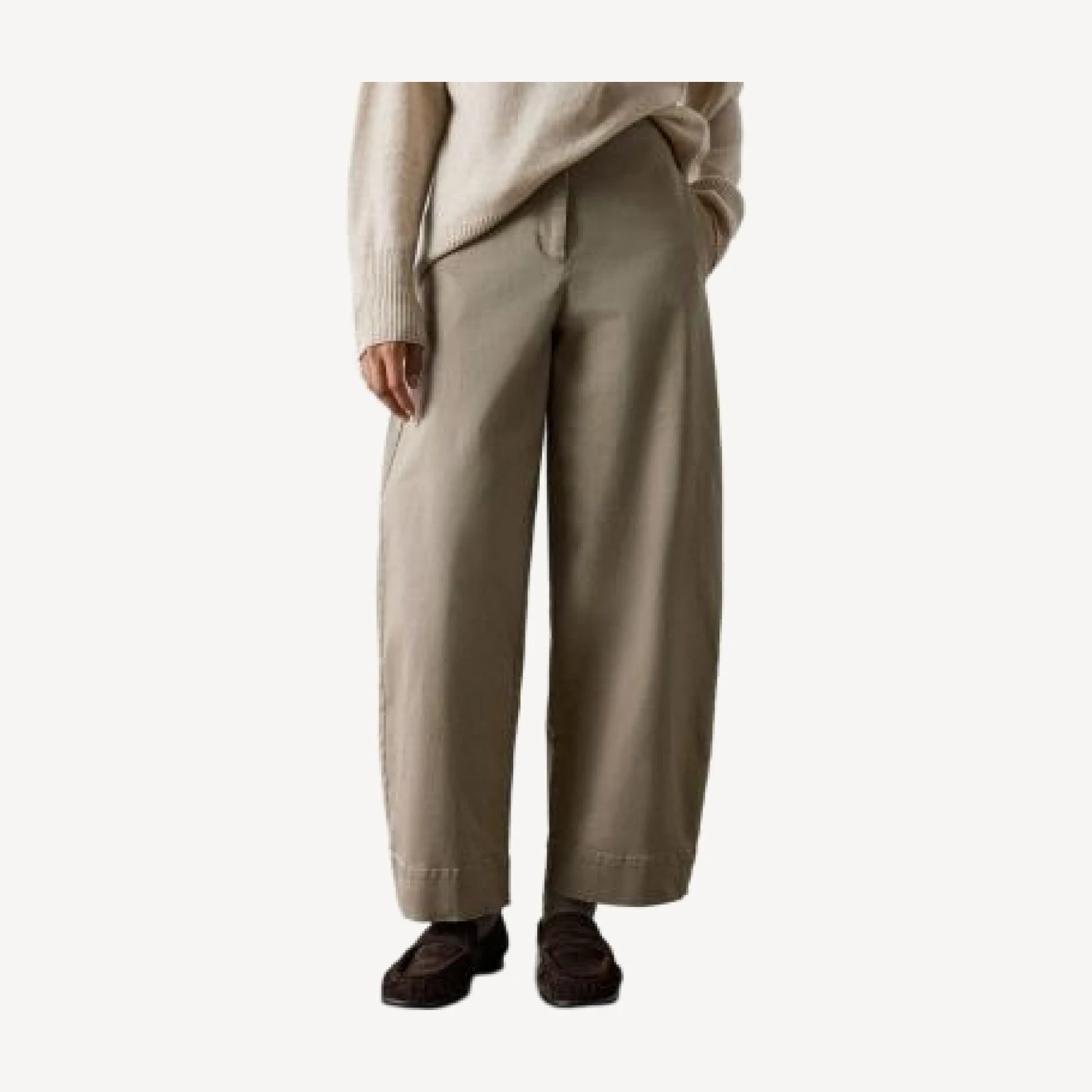 Whistles Cotton Stretch Barrel Pants