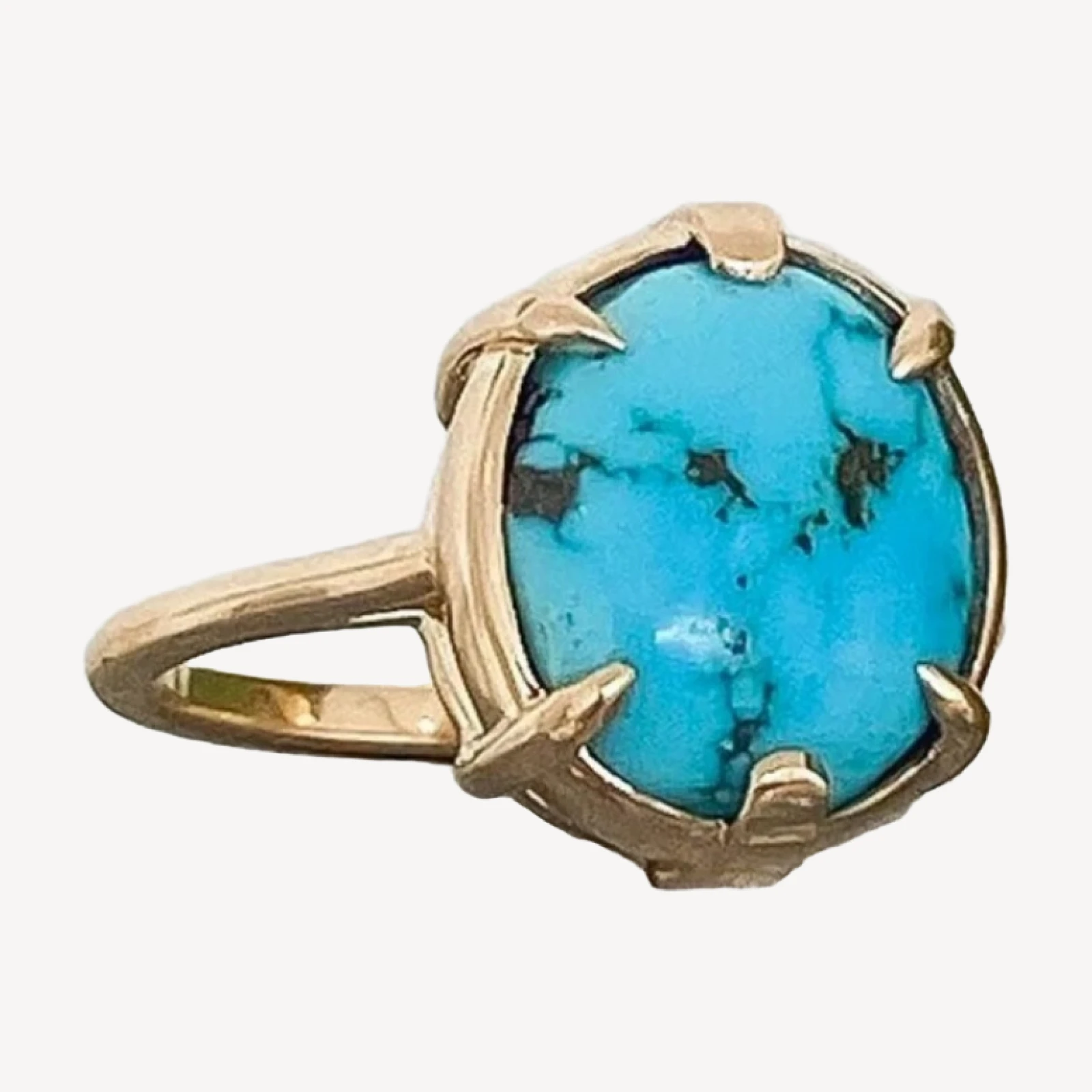 Custom Turquoise Solitaire Ring