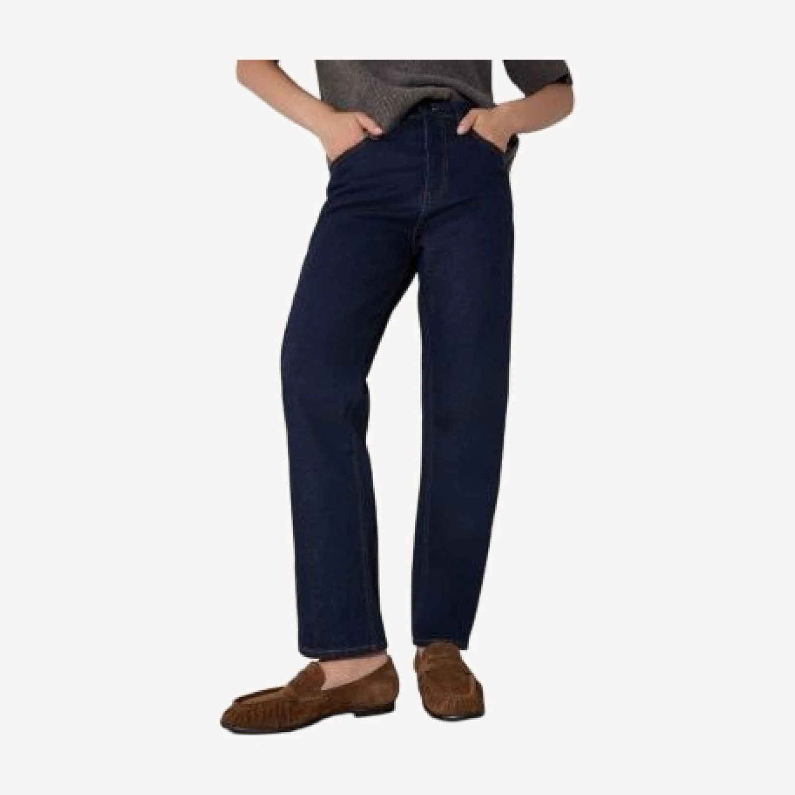 Whistles Stretch Stovepipe Jeans in Dark Denim