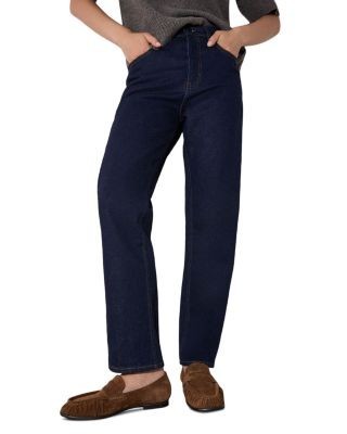 Whistles Stretch Stovepipe Jeans in Dark Denim