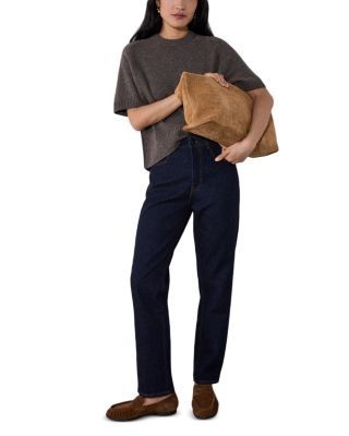 Whistles Stretch Stovepipe Jeans in Dark Denim