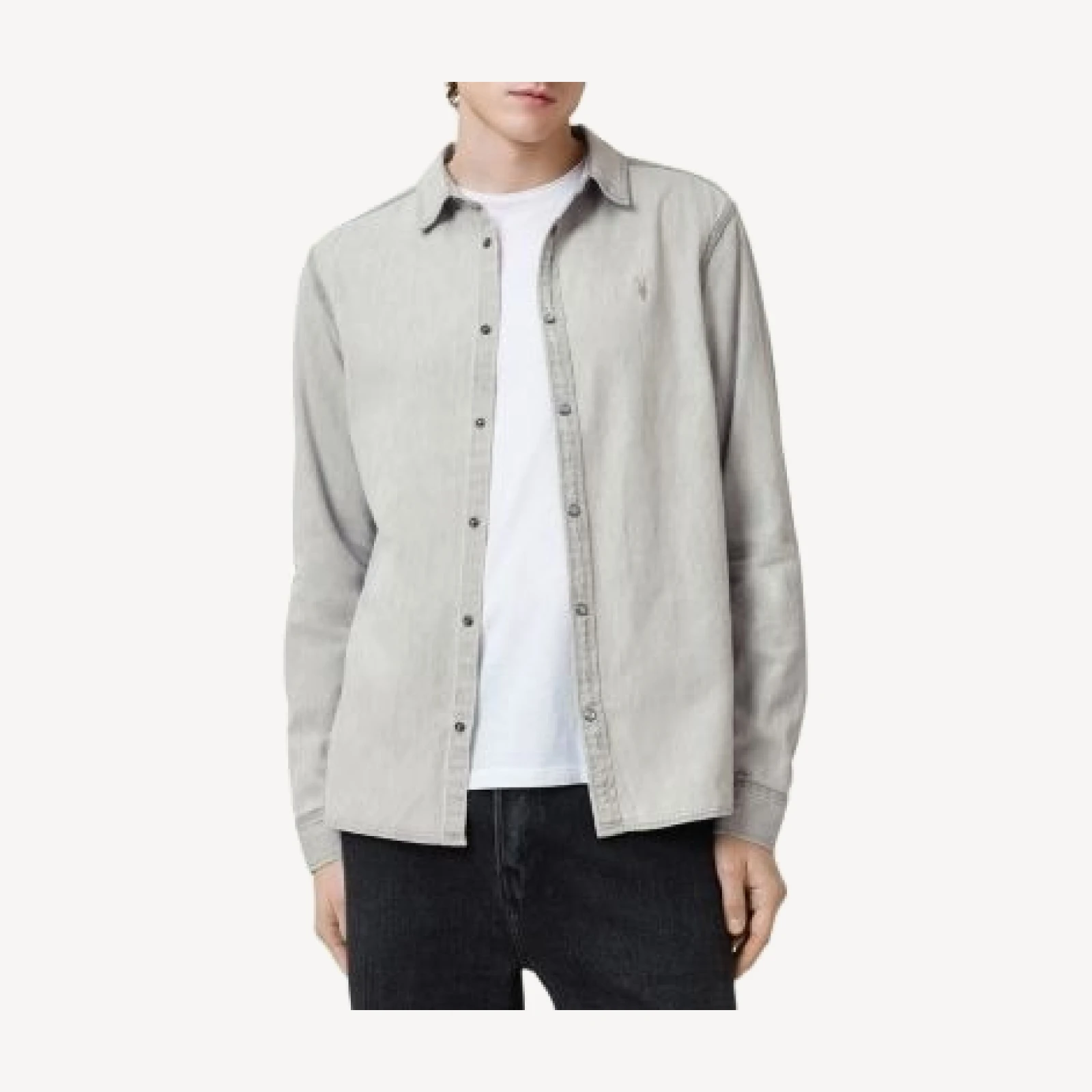 Allsaints Gleason Long Sleeve Denim Shirt