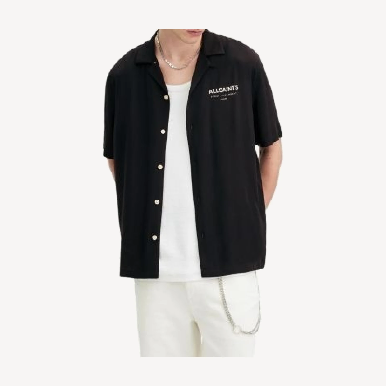 Allsaints Underground Regular Fit Camp Shirt