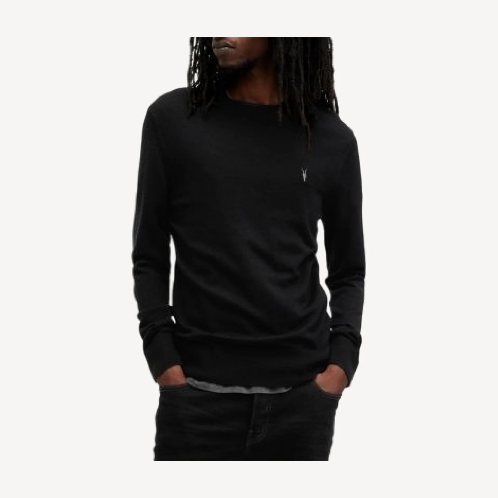 Allsaints Mode Regular Fit Merino Wool Sweater