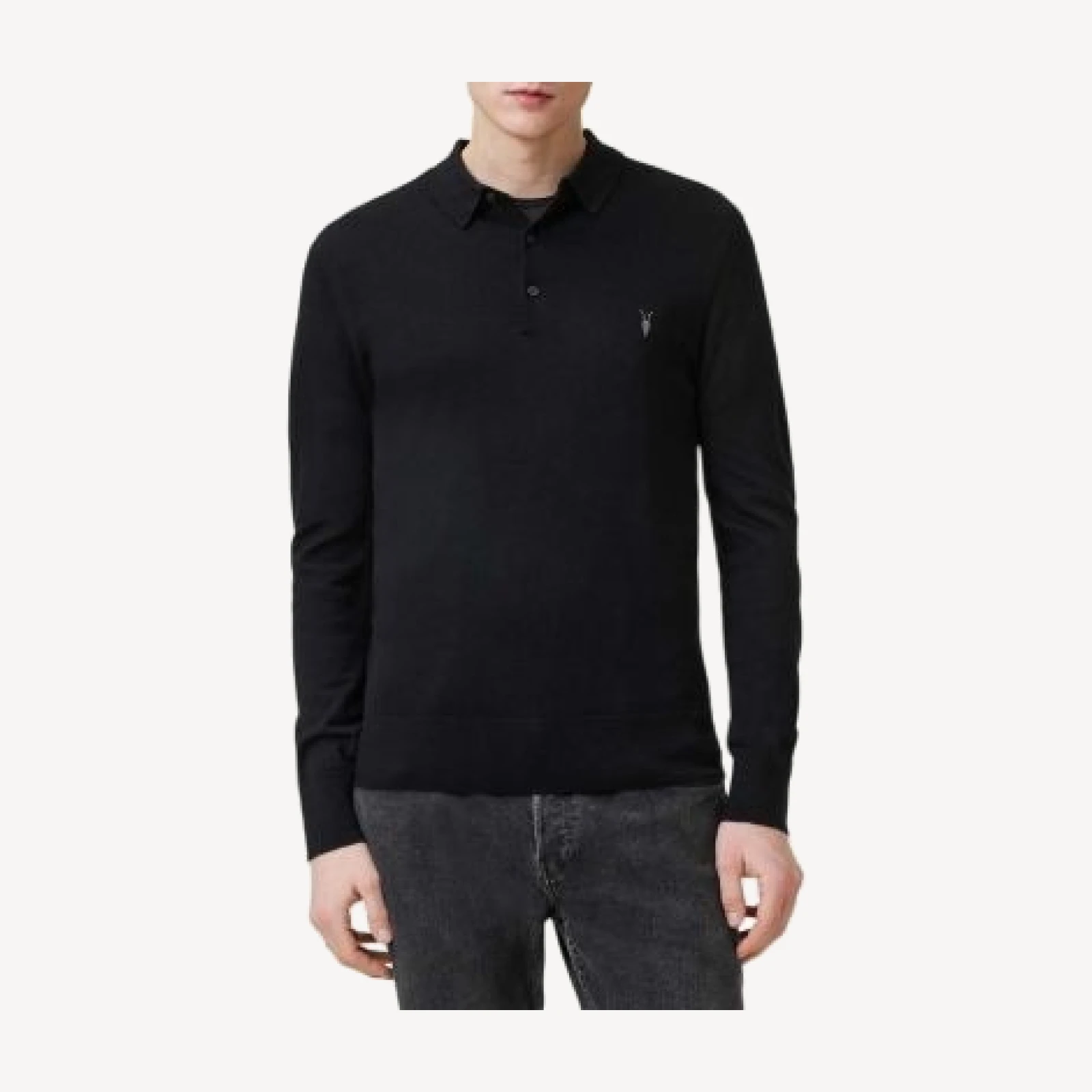 Allsaints Mode Regular Fit Merino Wool Sweater