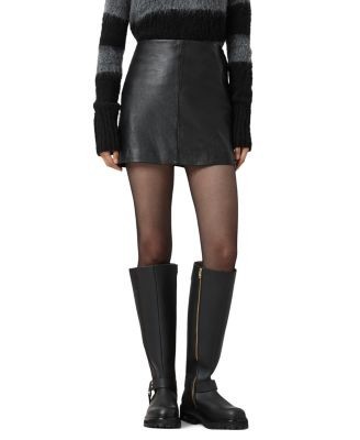 Allsaints Renai Leather Skirt