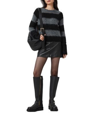 Allsaints Renai Leather Skirt