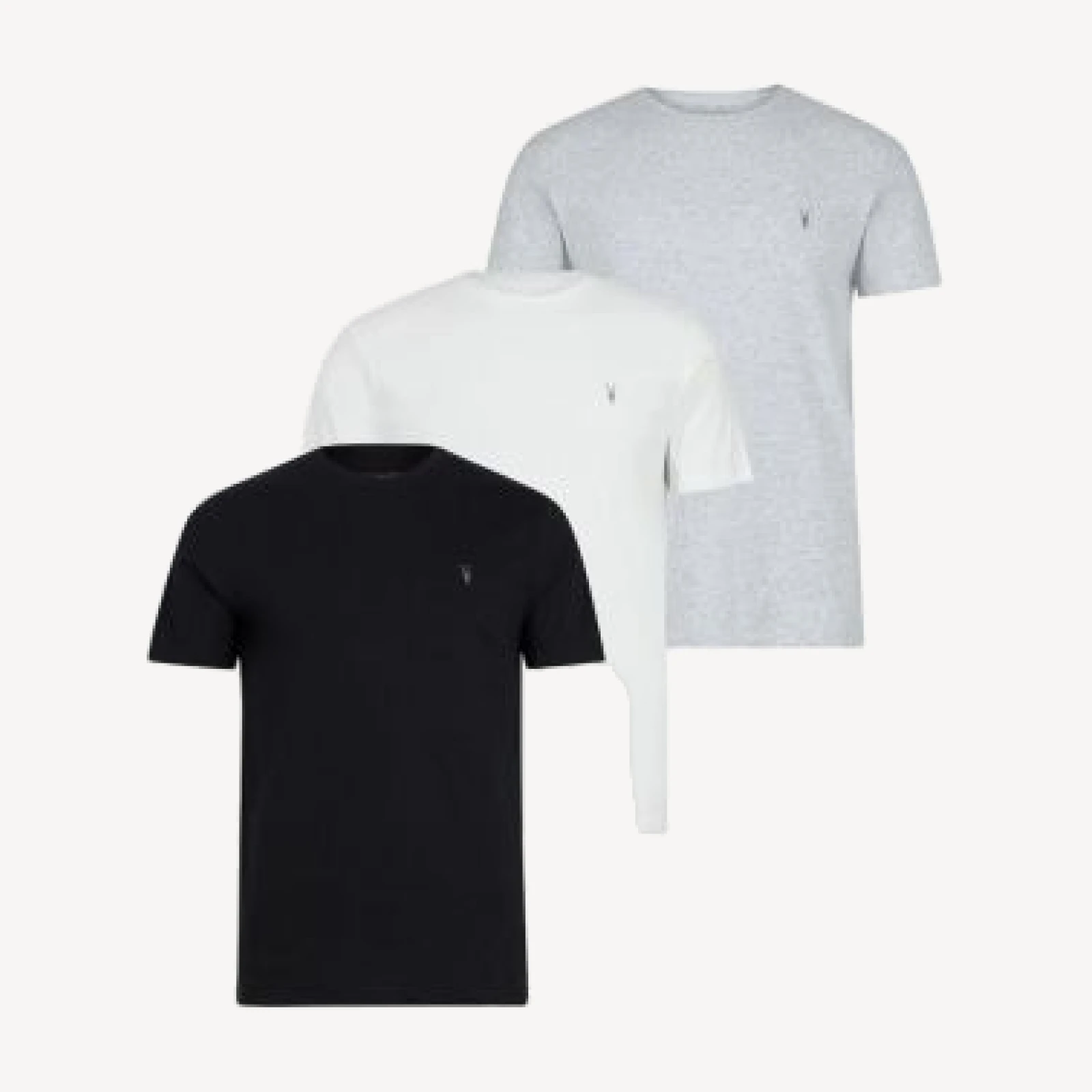 Allsaints Tonic Crewneck Tees, Pack of 3