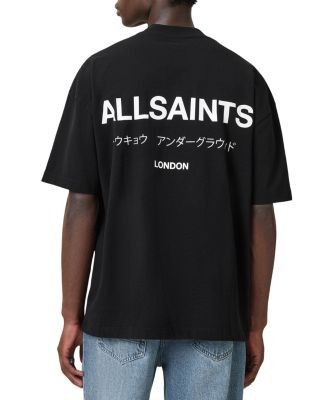 Allsaints Underground Organic Cotton Logo Graphic Tee