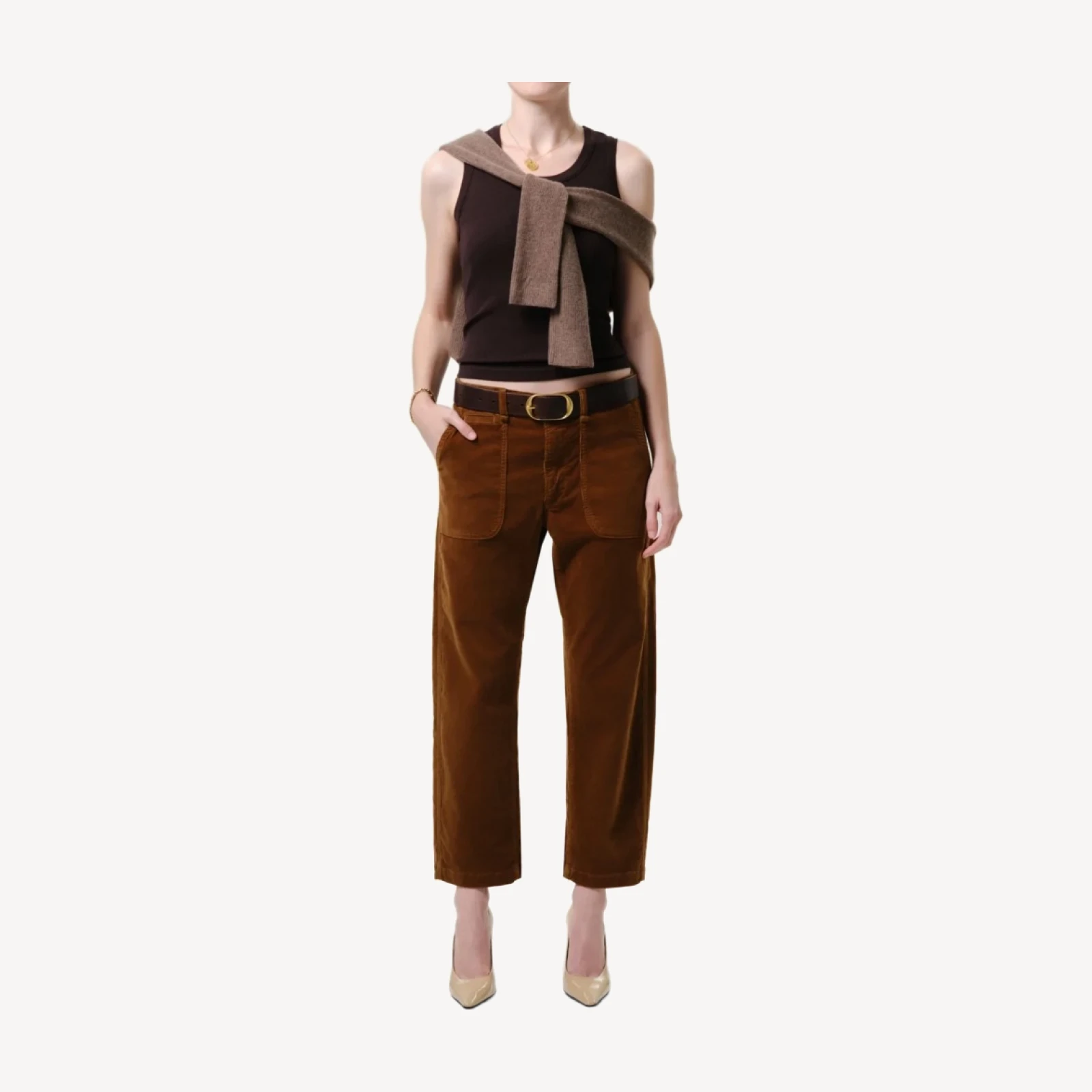 Winslow Stretch Baby Corduroy Utility Pant in Manuka