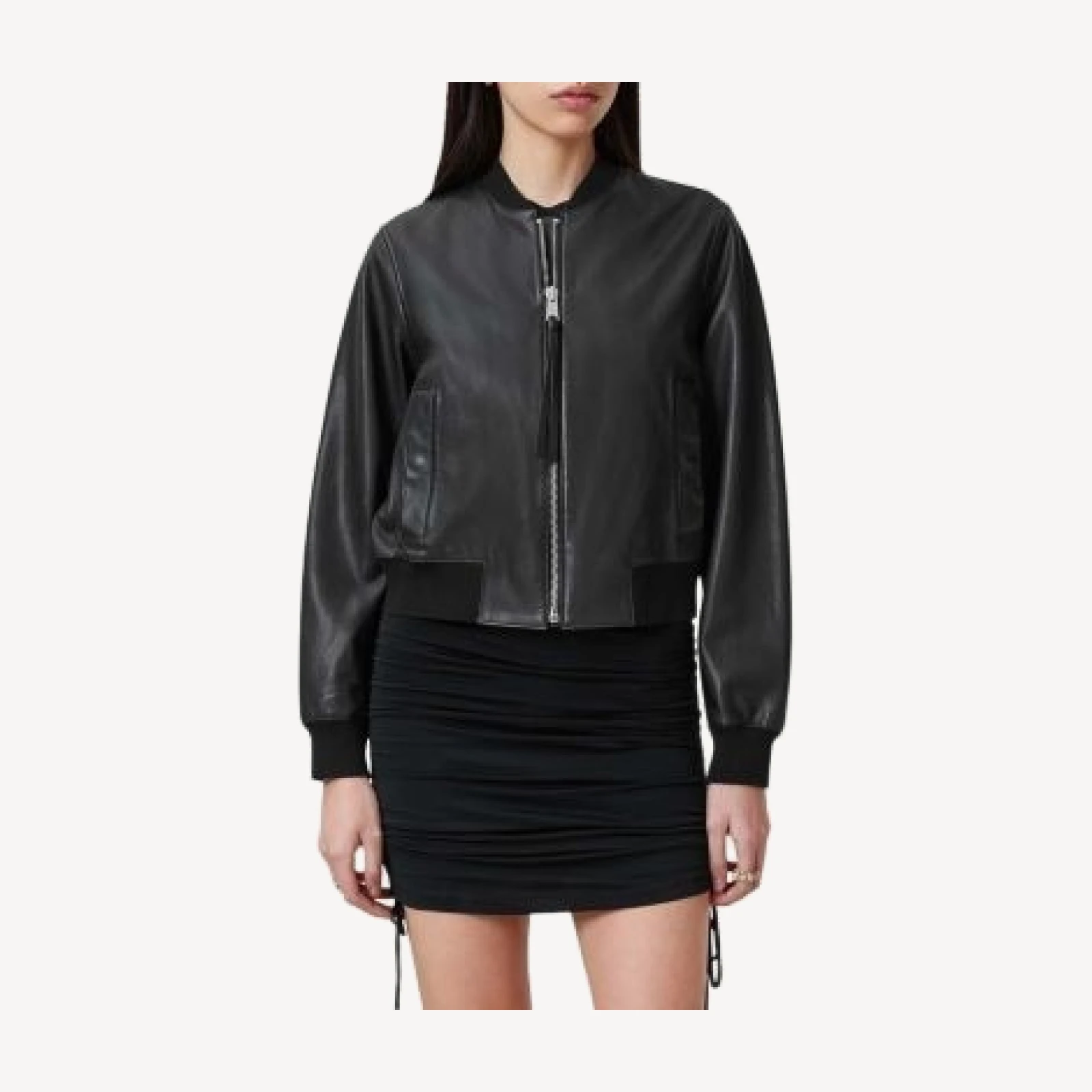 Allsaints Orten Leather Bomber Jacket