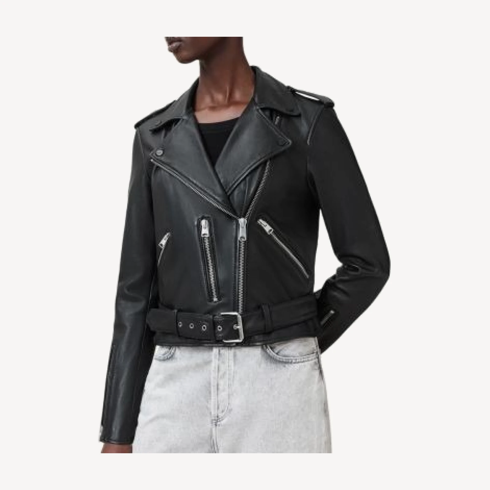Allsaints Balfern Leather Biker Jacket