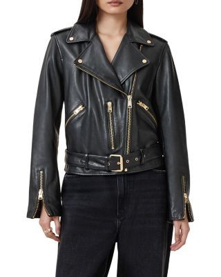 Allsaints Balfern Leather Biker Jacket