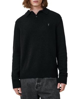 Allsaints Statten Regular Fit Polo Collar Sweater